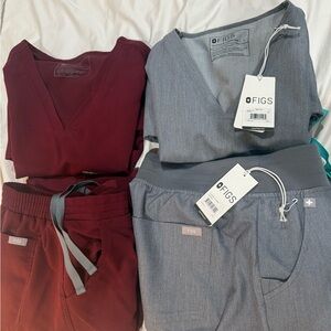 Figs Scrub Set in Gray